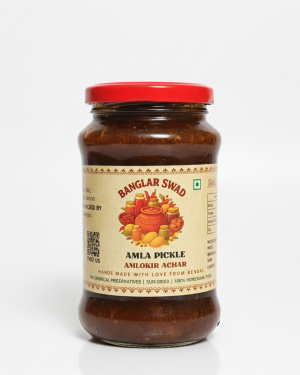Banglar Swad Amla Pickle – Authentic Amlokir Achar | Sun-Dried & Homemade | No Preservatives