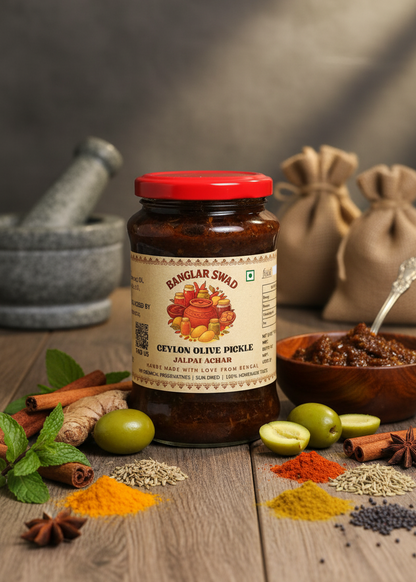 Jolpai Achar (Spicy & Tangy Bengali Olive Pickle)