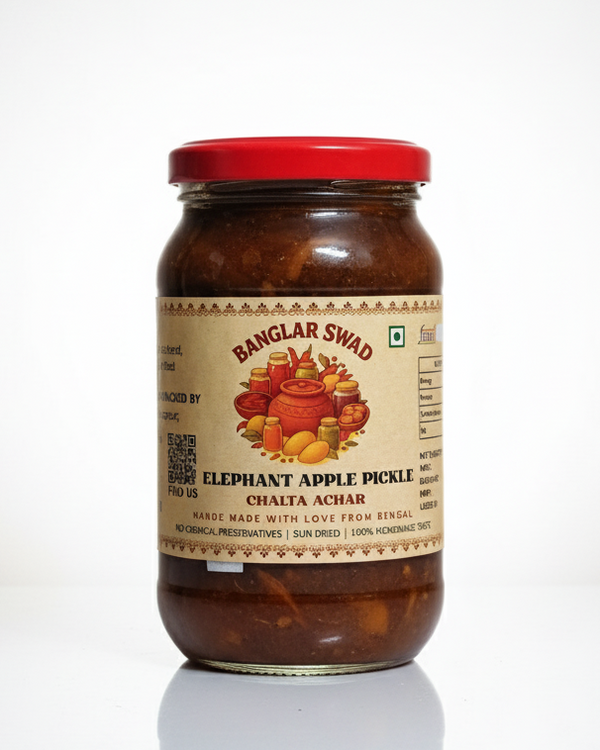 Chalta Achar (Tangy & Spicy Elephant Apple Pickle)